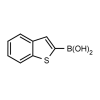 Black and white molecular structure for Benzothiophene-2-boronic acid with CAS # 98437-23-1 from Frontier Specialty Chemicals.
