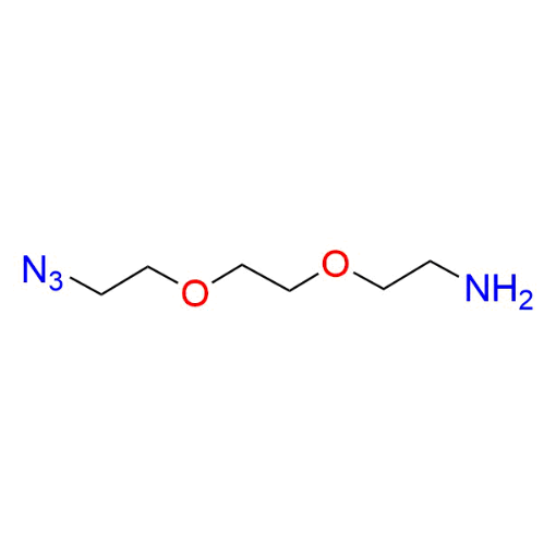 Molecular structure for PEG 8-Azido-3,6-dioxaundecan-1-amine (CAS 166388-57-4) from Frontier Specialty Chemicals.