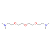 Molecular structure for PEG 2-[2-[2-(2-Dimethylaminoethoxy)ethoxy]ethoxy]-N,N-dimethylethanamine (CAS 57602-06-9) from Frontier Specialty Chemicals.