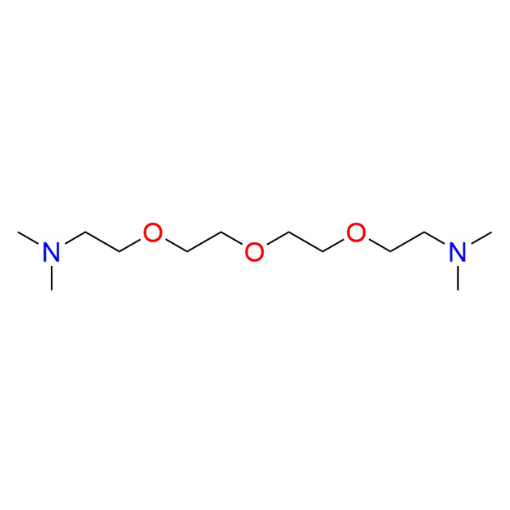 Molecular structure for PEG 2-[2-[2-(2-Dimethylaminoethoxy)ethoxy]ethoxy]-N,N-dimethylethanamine (CAS 57602-06-9) from Frontier Specialty Chemicals.