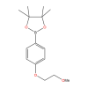 Molecular structure for PEG 2-(4-(2-methoxyethoxy)phenyl)-4,4,5,5-tetramethyl-1,3,2-dioxaborolane, also known as Methoxy-PEG2 phenyl boronic ester (CAS 959972-40-8), from Frontier Specialty Chemicals.