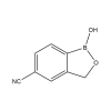 Molecular structure for 1-Hydroxy-1,3-dihydro-2,1-benzoxaborole-5-carbonitrile (CAS 905710-80-7), from Frontier Specialty Chemicals.