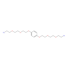Molecular structure for 1,4-Bis(2-(2-(2-azidoethoxy)ethoxy)ethoxy)benzene (CAS 2185880-97-9), also known as Bis-azido PEG3 benzene linker, from Frontier Specialty Chemicals.