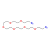 Molecular structure for PEG 1,20-Diazido-3,6,9,12,15,18-hexaoxaeicosane (CAS 1243536-56-2), also known as Azido-PEG6-azide, from Frontier Specialty Chemicals.
