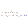 Molecular structure for PEG 20-Azido-3,6,9,12,15,18-hexaoxaeicosan-1-amine (CAS 957486-82-7), also known as Azido-PEG6-amine, from Frontier Specialty Chemicals.