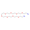 Molecular structure for PEG 1,26-Diazido-3,6,9,12,15,18,21,24-octaoxahexacosane (CAS 361543-07-9), also known as PEG8 diazide, from Frontier Specialty Chemicals.