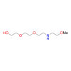Molecular structure for PEG 2-{2-[2-(2-Methoxy-ethylamino)-ethoxy]-ethoxy}-ethanol (CAS 1818397-10-2), also known as Methoxyethylamino-PEG3-alcohol, from Frontier Specialty Chemicals.
