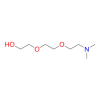 Molecular structure for PEG 2-[2-(2-Dimethylamino-ethoxy)ethoxy]ethanol (CAS 2741-30-2), also known as Dimethylamino-PEG2-alcohol, from Frontier Specialty Chemicals.