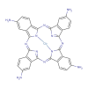 Molecular structure for Cobalt(II) 1,8,15,22-Tetraaminophthalocyanine (CoTAPc) (CAS 77135-78-5) from Frontier Specialty Chemicals.