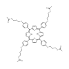 Molecular structure for meso-Tetra(p-3-acetylthiopropoxyphenyl) Porphine from Frontier Specialty Chemicals.