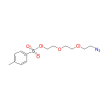 Molecular structure for PEG 2-(2-(2-Azidoethoxy)ethoxy)ethyl 4-methylbenzenesulfonate (CAS 178685-33-1), also known as Azide-PEG3-Tosylate, from Frontier Specialty Chemicals.