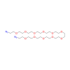Molecular structure for PEG 1,35-Diazido-3,6,9,12,15,18,21,24,27,30,33-undecaoxapentatriacontane (CAS 1392284-57-9), also known as Azido-PEG12-azide, from Frontier Specialty Chemicals.