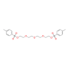 Molecular structure for PEG Ethanol, 2,2'-[oxybis(2,1-ethanediyloxy)]bis-, 1,1'-bis(4-methylbenzenesulfonate) (CAS 37860-51-8), also known as Tetraethylene glycol ditosylate, from Frontier Specialty Chemicals.