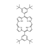 Molecular structure for 5,15-(di-3,5-di-tert-butylphenyl)porphyrin (CAS 173613-63-3), also known as 5,15-Bis[3,5-bis(1,1-dimethylethyl)phenyl]-21H,23H-porphine , from Frontier Specialty Chemicals.