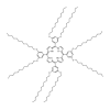 Molecular structure for meso-Tetra(3,5-didodecyloxyphenyl) porphine (CAS Not Applicable), also known as Octadodecyloxy-substituted tetraphenylporphyrin, from Frontier Specialty Chemicals.