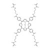 Molecular structure for Pd(II) meso-Tetra(N-(3-methacrylamidopropyl)benzamido)porphine (CAS Not Applicable), also known as Polymerizable Pd(II) porphyrin , from Frontier Specialty Chemicals.