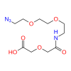 Molecular structure for PEG 14-Azido-5-oxo-3,9,12-trioxa-6-azatetradecan-1-oic acid (CAS None), also known as N3-PEG(9)-COOH, from Frontier Specialty Chemicals.