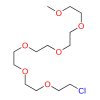 Molecular structure for PEG 2,5,8,11,14,17-Hexaoxanonadecan-19-chloride (CAS 113694-55-6), also known as Methoxy-PEG6-chloride, from Frontier Specialty Chemicals.
