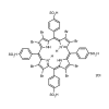 Molecular structure for 2,3,7,8,12,13,17,18-octabromo-5,10,15,20-tetrakis(4-sulfonatophenyl) Porphyrin (CAS 154783-99-0), also known as Br₈TPPS₄, from Frontier Specialty Chemicals.